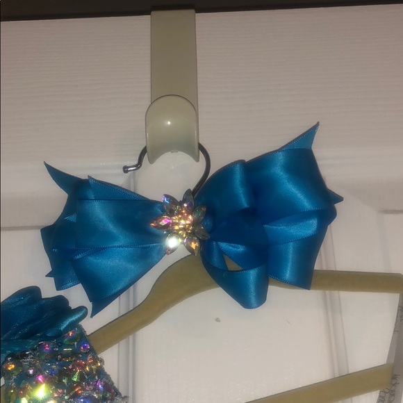 Toddler blue pageant dress - Picture 3 of 4